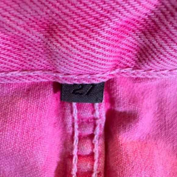 Carmar LA Beatrice Neon Pink Zip Front Skirt - Size 27 - Picture 7 of 9